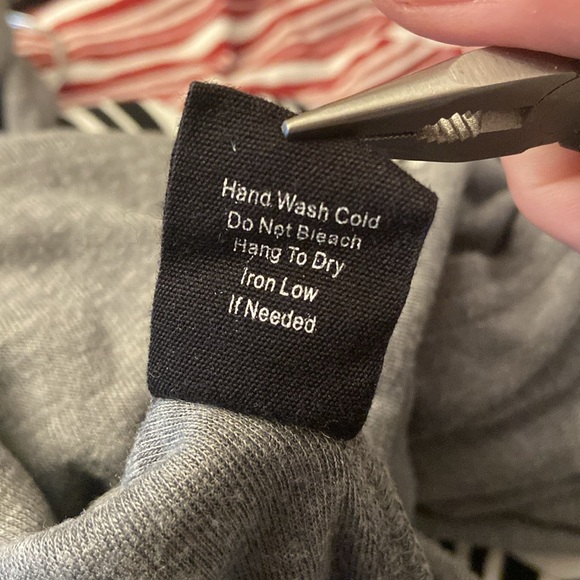 Gray Long Sleeve Top w Elbow Patched - M - Picture 5 of 5